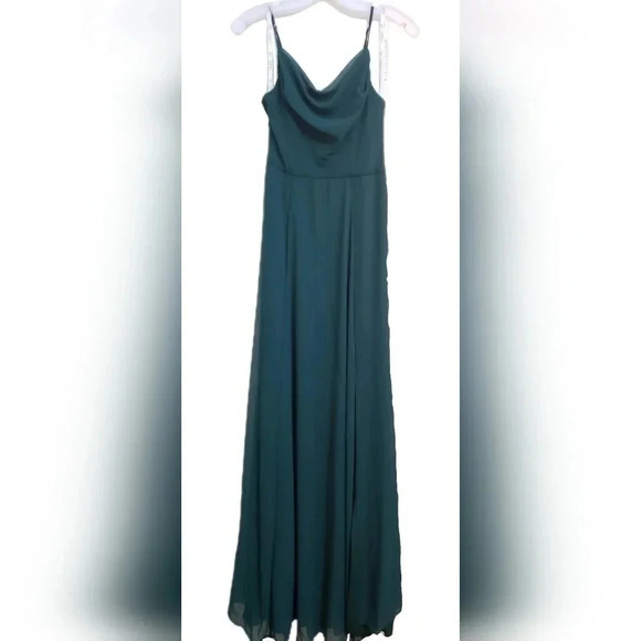 David's Bridal Dresses & Skirts - DB Studio, Size 0, Strappy Dress in Juniper Green